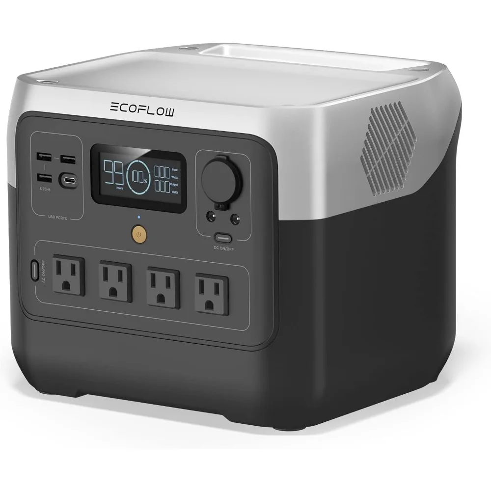 Portable Power Station RIVER 2 Pro, 768Wh LiFePO4 Battery, 70 Min Fast Charging, 4X800W (X-Boost 1600W)