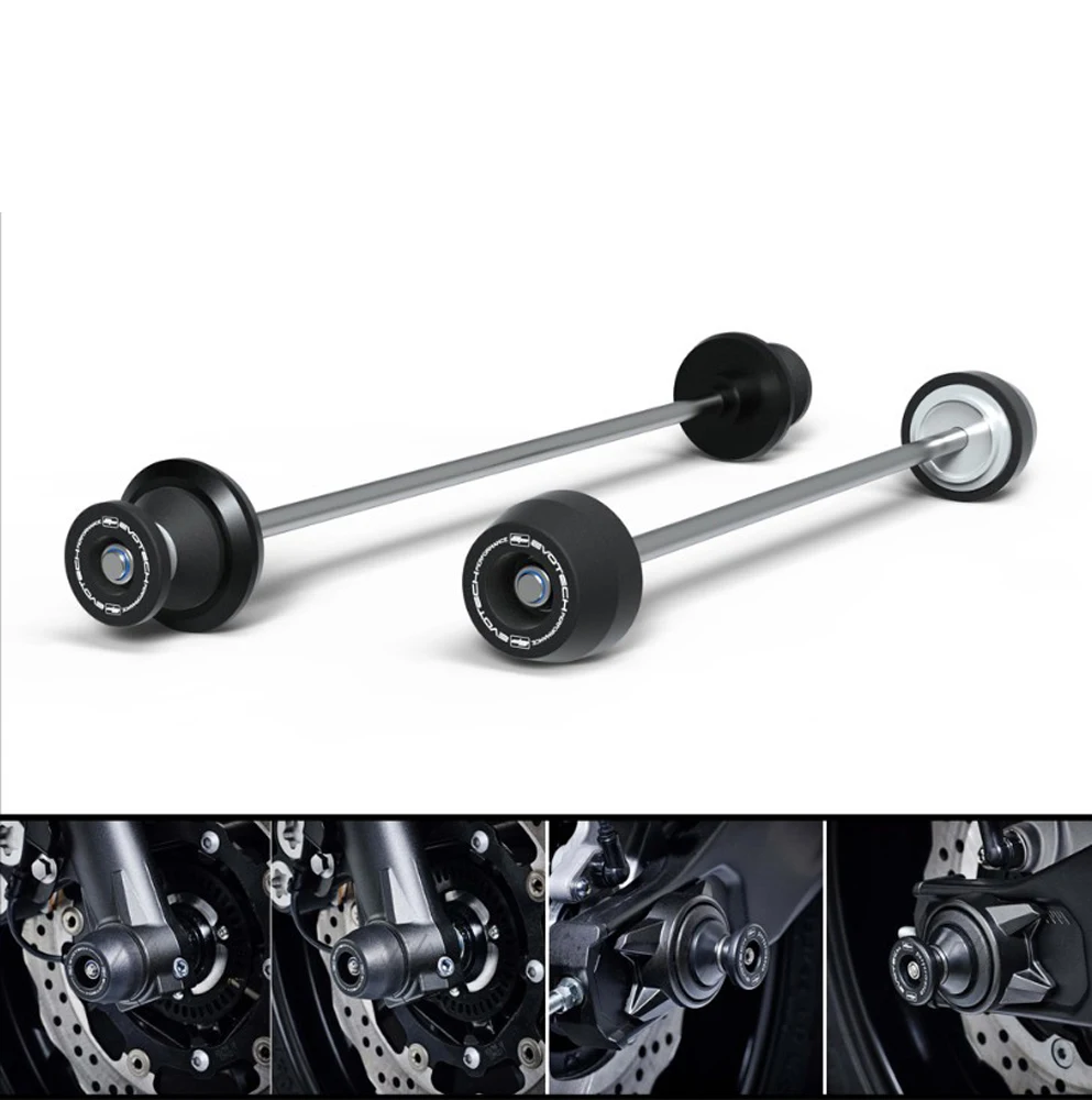 Motorcycle Front Rear Wheel Axle Fork Crash Slider Falling Protection Crash Pad For Yamaha FZ-07 MT-07 Moto Cage XSR700 XTribute
