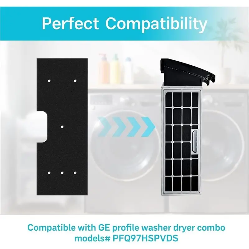 【FAST-SALE】For The GE Profile Washer-Dryer Combo PFQ97HSPVDS- WH01X35719 Lint Filter(1Set/8Pcs) Is Hand-Washable And Reusable