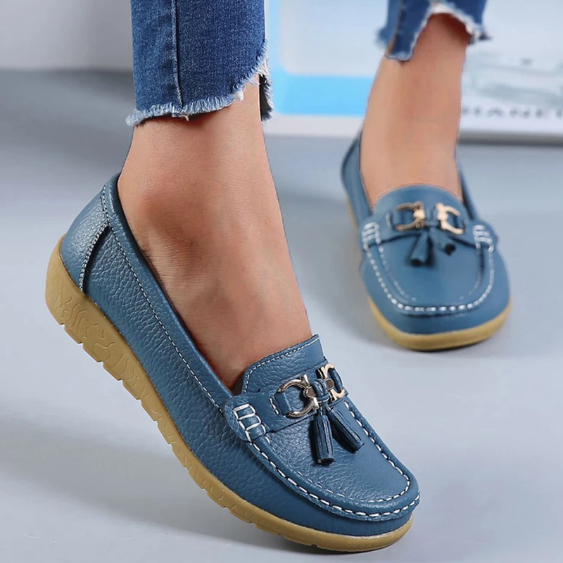 Women Flats Fashion Tenis Shoes Woman Slip On Women Casual Shoes Comfortable Sneakers Women Loafers Retro Ladies Shoes Plus Size