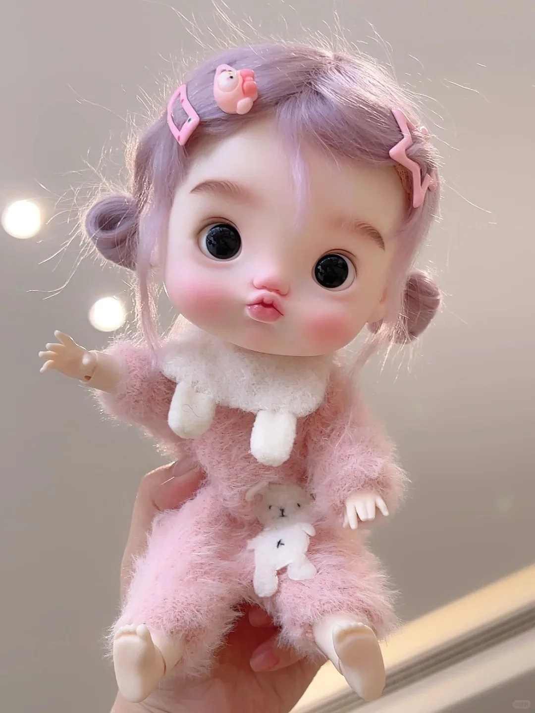 

Кукла DaMeng BJD 1/6, полный комплект, без одежды, QbabyBig Head Smile, шарнирная кукла из смолы, арт-игрушка для девочек.