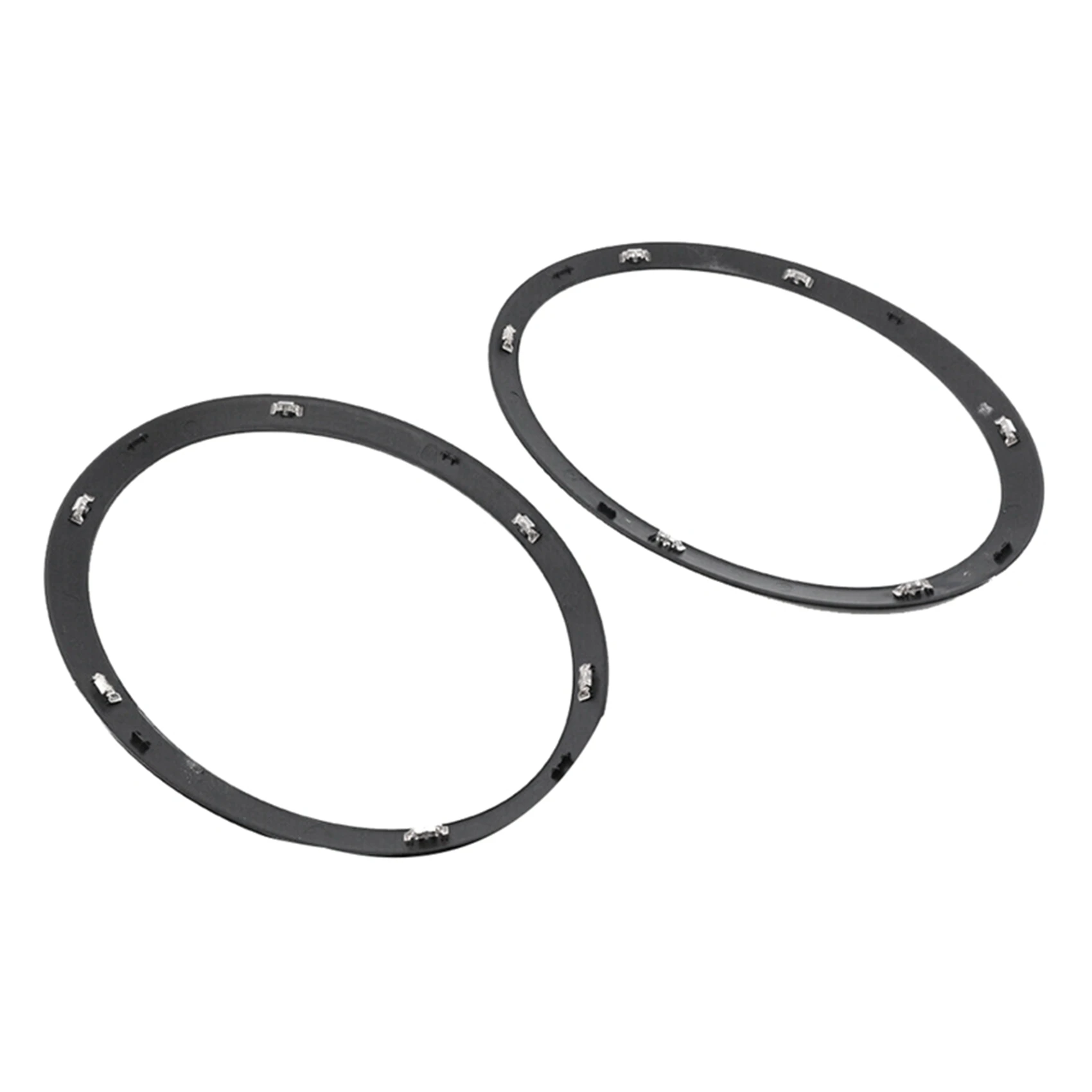 1Pair Headlight Trim Ring Decor Black Car Accessories For 2014-2019 MINI Cooper S F55 F56 F57-A91R