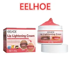 Hidratante lábios escuros Lightening Cream, Alvejante, branquear Fade, Nourish Lines, Deep, Black, Remove Dull, K8J9, 30g