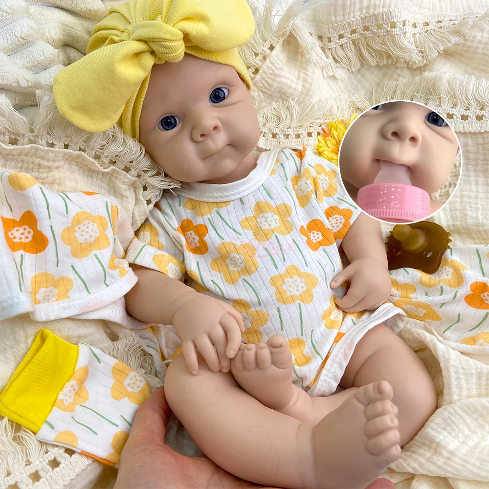 

20-дюймовая неокрашенная силиконовая кукла-реборн для девочек с гибкими конечностями, реалистичная, утяжеленная, коллекционная, уникальное произведение искусства для коллекций кукол