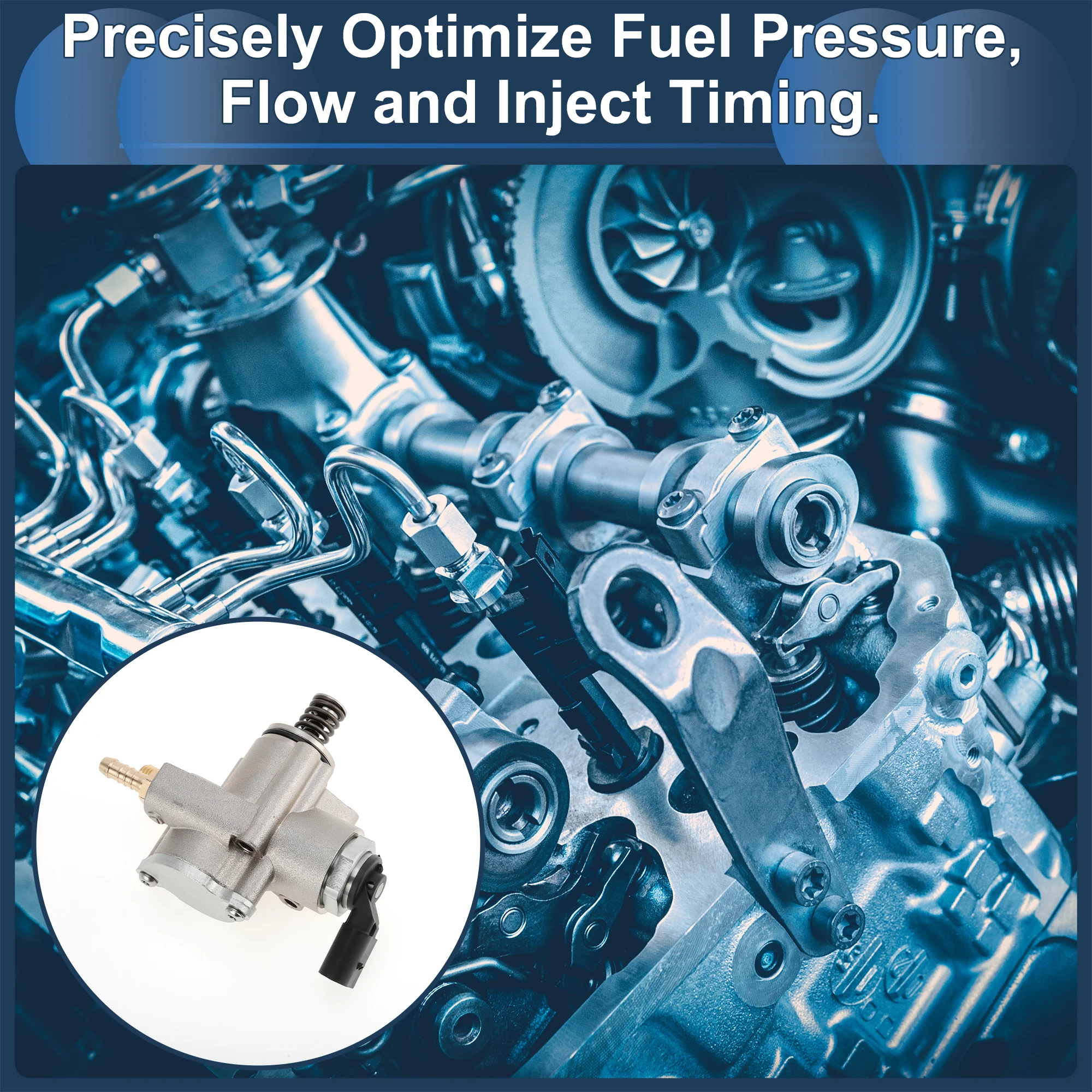 X Autohaux مضخة الوقود المضغوط العالي التلقائي لفولكس واجن أطلس كروس سبورت 2020 V6 3.6L No.03H127025S مجموعة مضخة الوقود #2