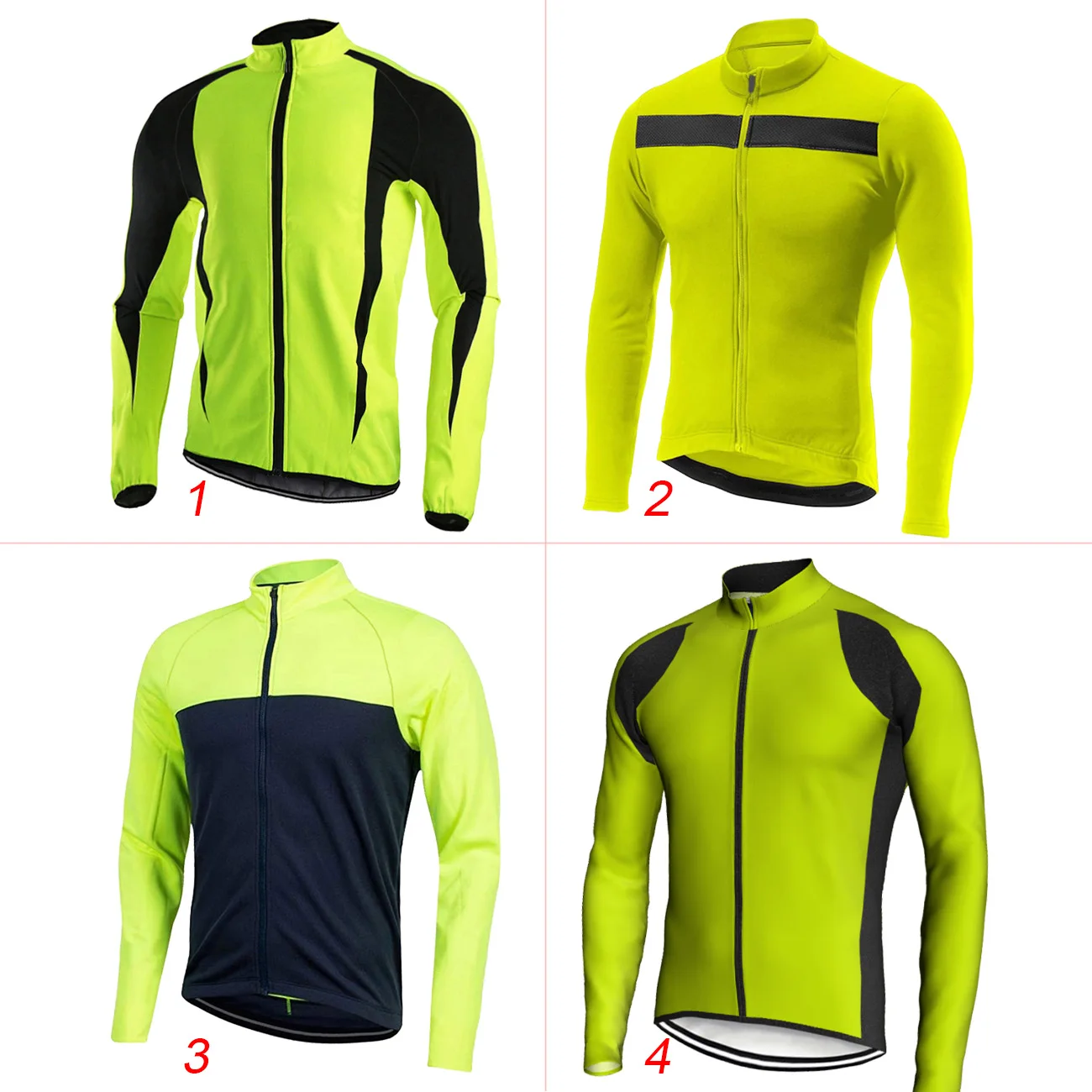 

Cycling Jacket, Green Yellow Bicycle Wear, Long Sleeve Jersey, Road Top Jersey, Race Ride, Motocross Sweater, Sport Fabric Shirt