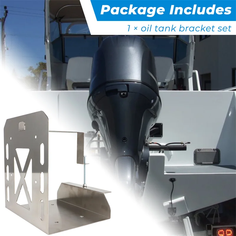 for-yamaha-outboard-stainless-steel-oil-reservoir-tank-bracket-mount-with-bolt-and-nut