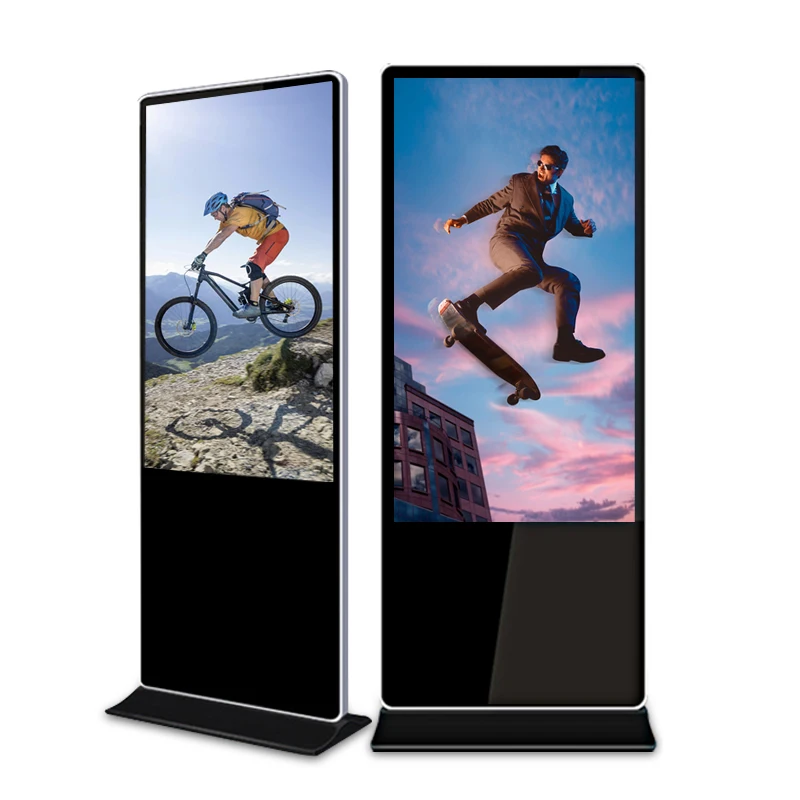 

The Latest Fashion Resistant High Pressure Android System Floor Vertical 55" Advertising Machine Advertising Kiosk 55 Inch