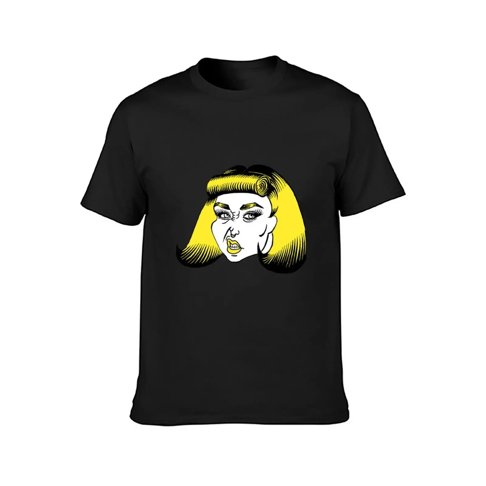 Edgewoman with yellow hair T-Shirt sublime anime Short sleeve tee cute tops mens cotton t shirts