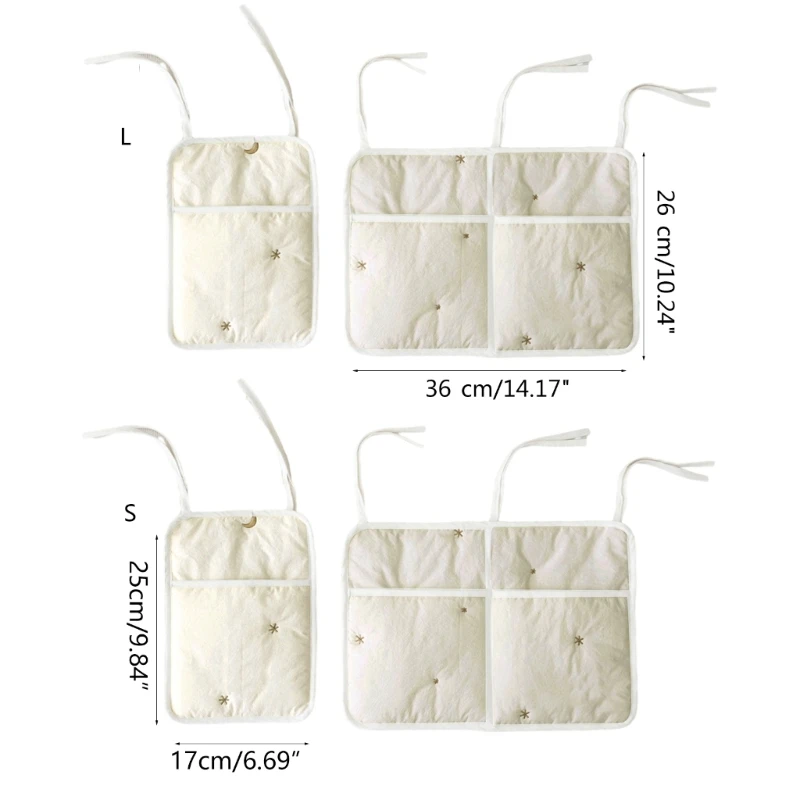 B2EB スタイリッシュなベビーベッド吊り下げ収納袋実用的なベビーベッド吊り下げバッグ多用途ベビーベッド吊り下げオーガナイザー軽量