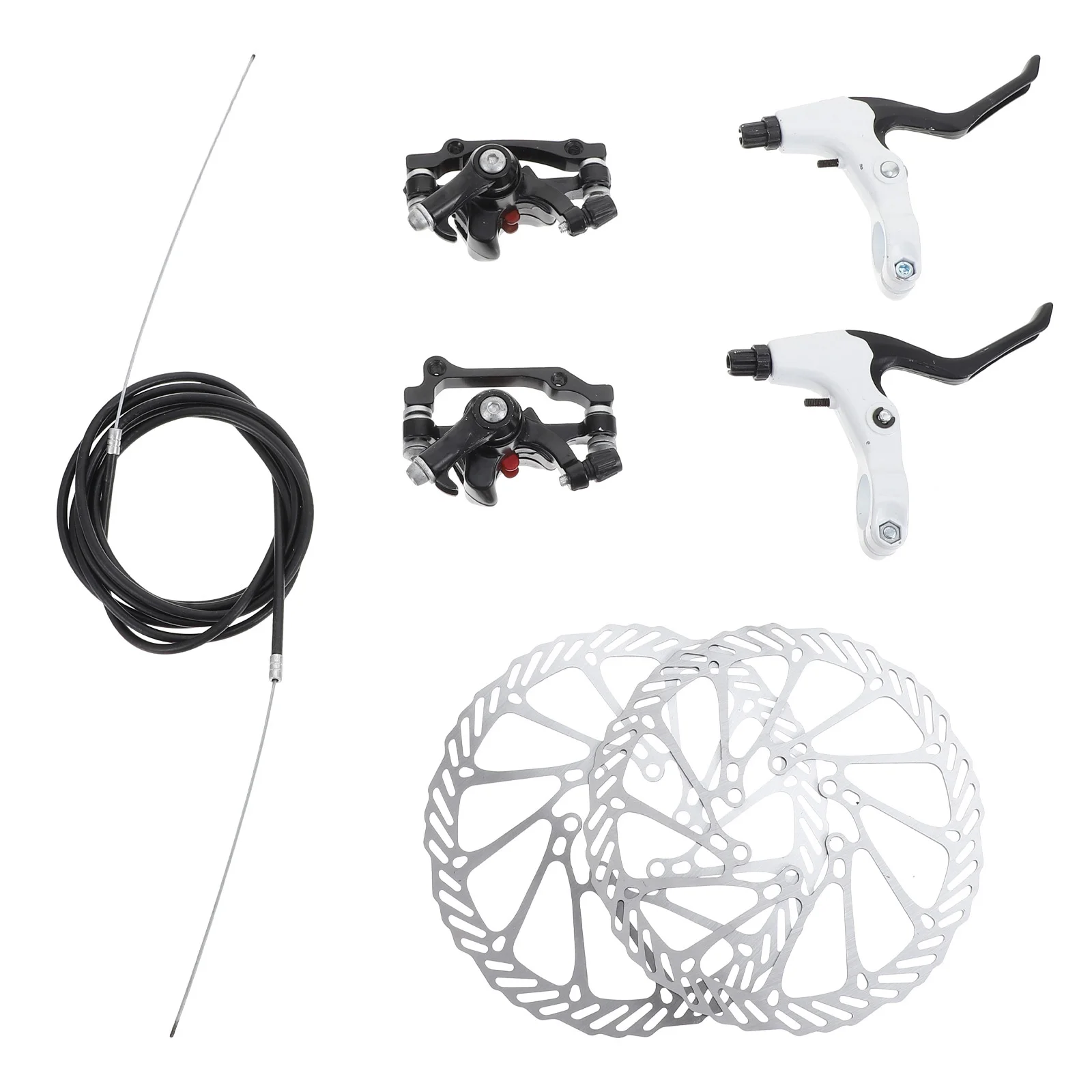 

1Set Bike Disc Brakes Rotors Sturdy Lightweight Disc Brake with Multi-Spoke Support Angle for Road Mountain Bikes