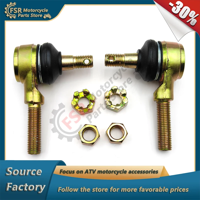 Steering tie rod ball joint & nut assy,For Kymco MXU 50 150 250 300 500 2X4 4X4 & KXR Maxxer Mxer,53702-LLB1-900 53703-LLB1-900