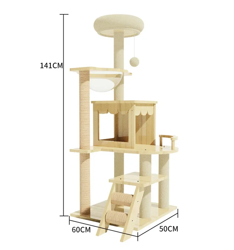 

Cat Climbing Frame, Cat Nest, Cat Tree Integrated Space Module, Nest, Grab Pillar, Jump Platform, Rack,