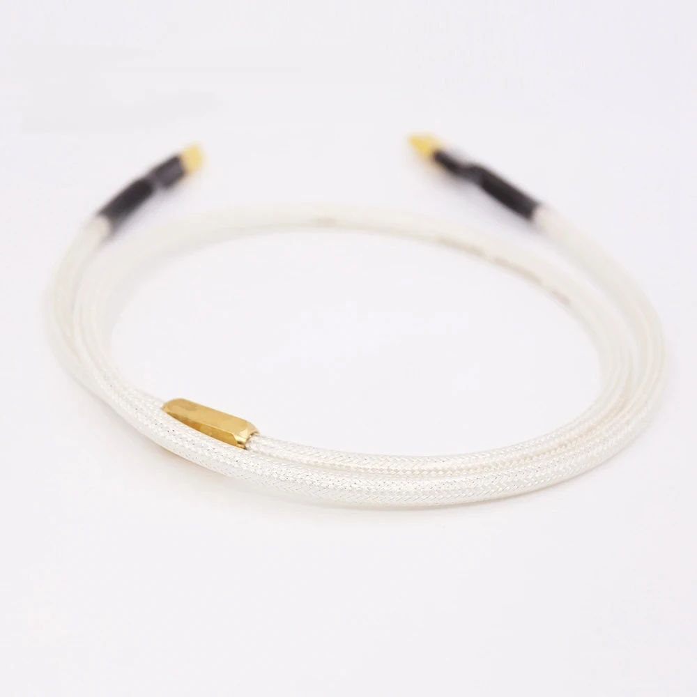 Cable Usb QED Hifi de alta calidad, Cable de datos DAC de alta calidad 6N OCC tipo A-B, chapado en plata