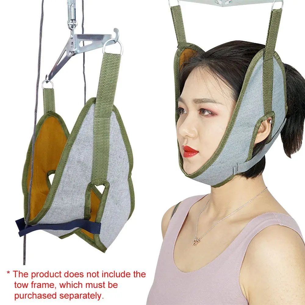 Protector Health Care Neck Stretcher Band Cervical Traction Device Bracket Chiropractic Neck Traction Cushion Stretching Belt