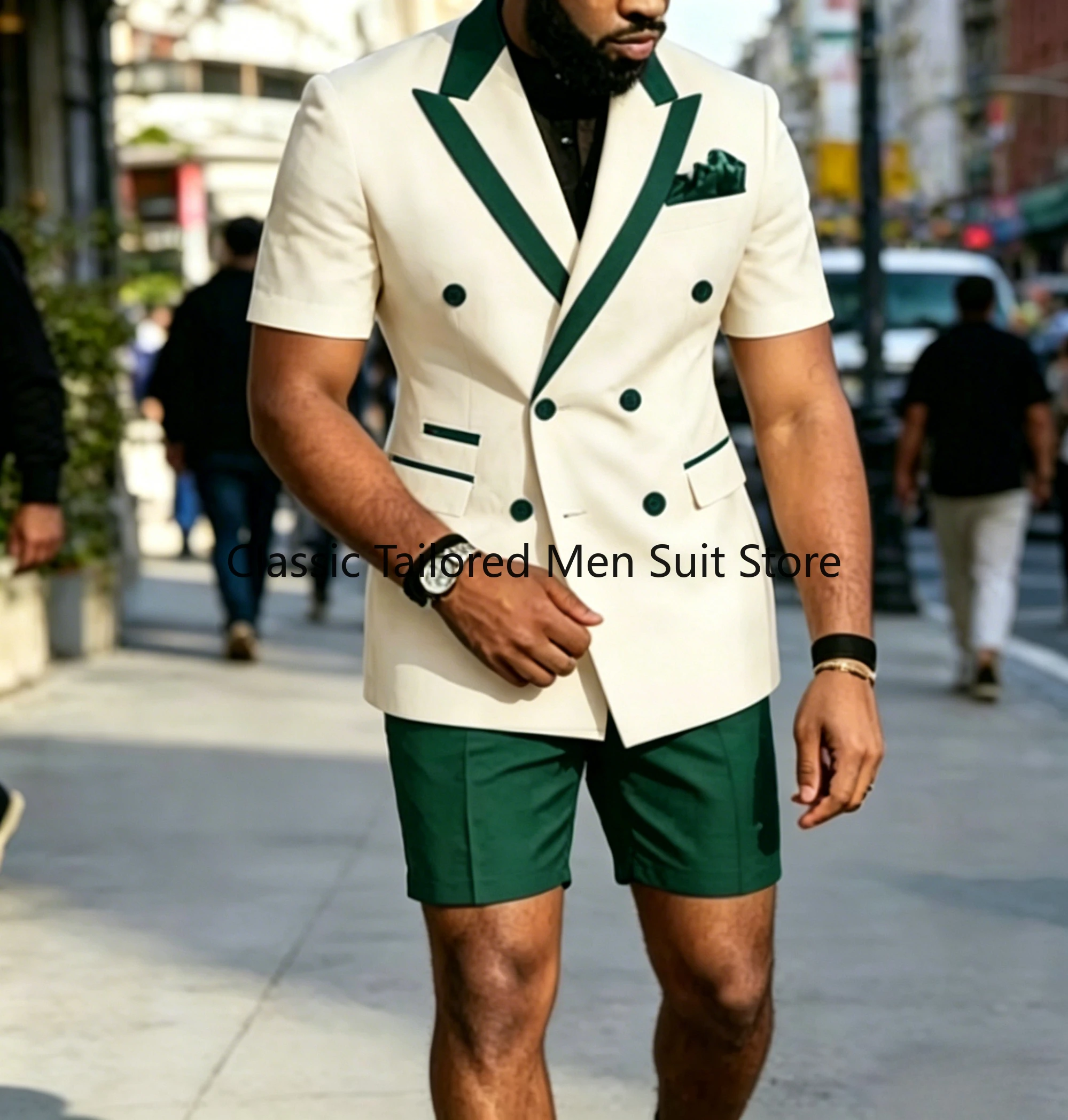 Summer Casual Outfits For Men Birthday  Custom High Quality Blazer Pants 2 Pieces Evening Dinner Fashion Suit Sets