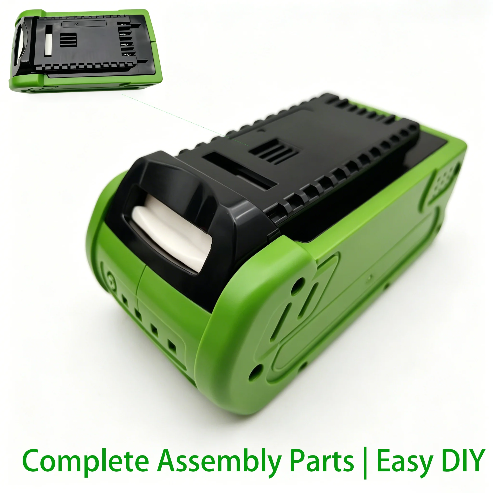 10*18650 Charging Protection Circuit Board PCB version Battery Plastic Case for greenworks 40V Lawn mower cropper grass cutter