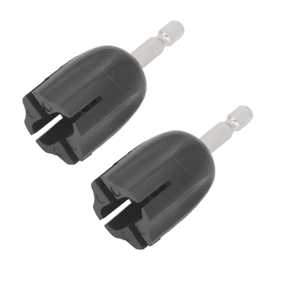 2PCS Premium Plastic+Metal Guitar String Winder Black String Winder Head Tuning Peg Puller Guitar Maintenance