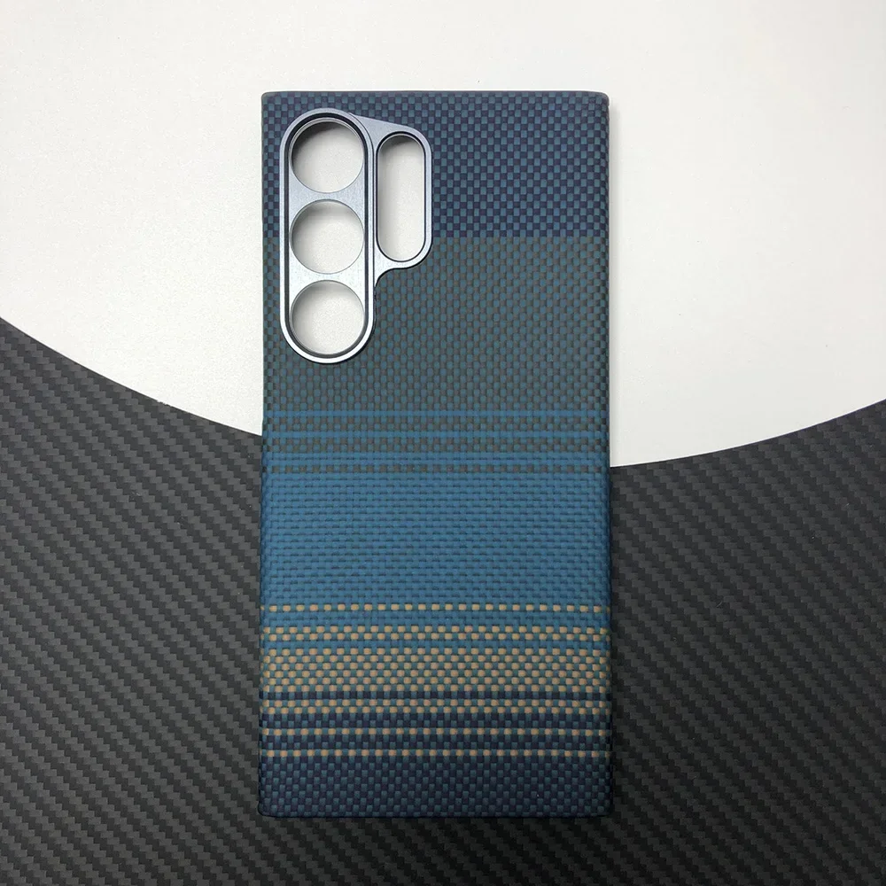 Phone colorful case for SAMSUNG Galaxy S24 Ultra s24u 24u Kevlar case real Aramid Carbon Fibe case Geometric lightweight 13-14