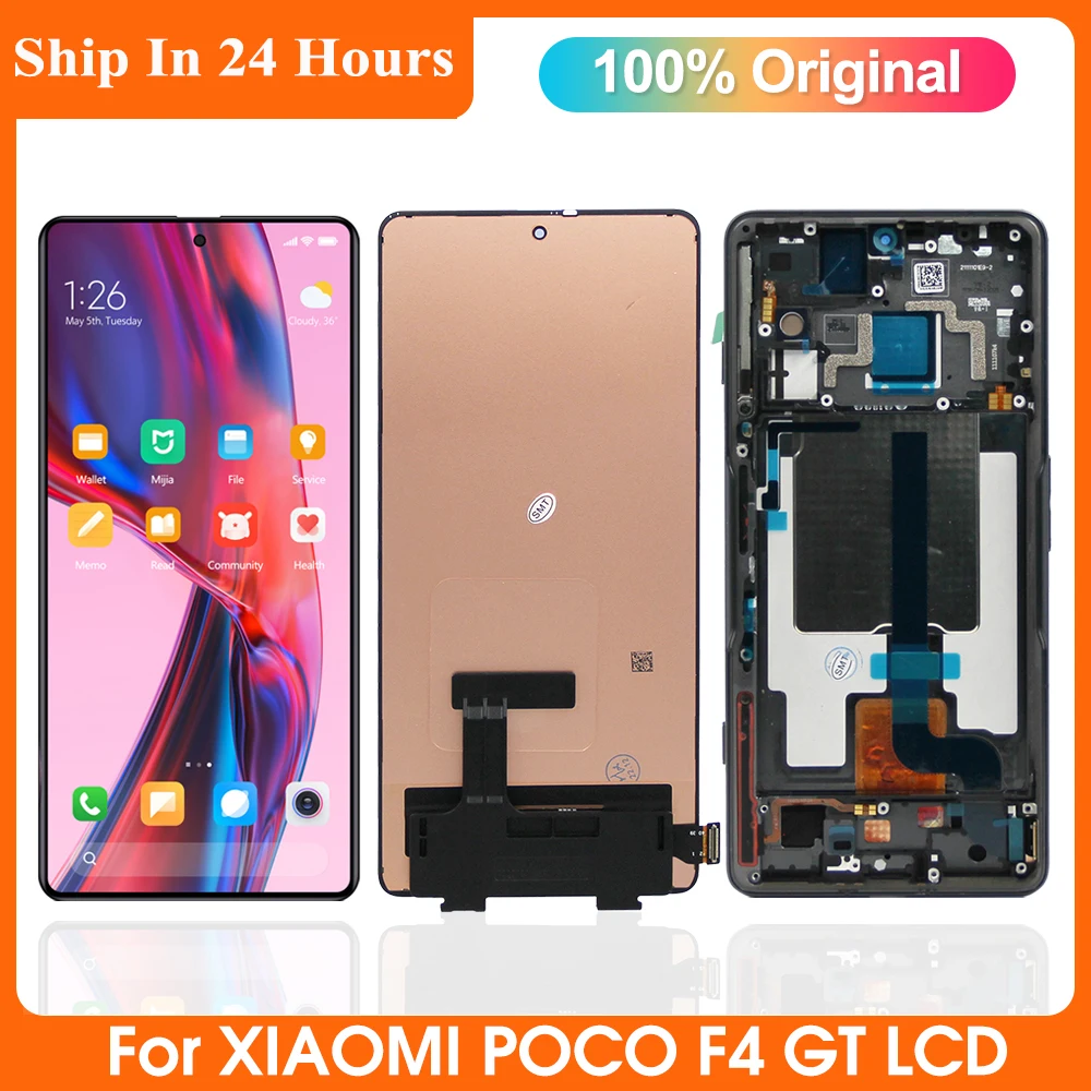 

6.67'' Original For Xiaomi Poco F4 GT LCD Display Touch Screen Digitizer Assembly For POCO F4 GT 21121210G Screen Replacement