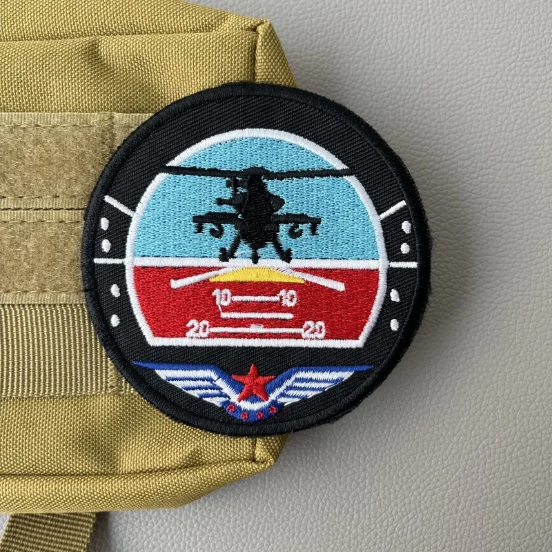 Land Aviation Tactical Military Embroidery Hook&Loop Patches Liaoning Carrier Based Aircraft Morale Badge for Backpack Stickers