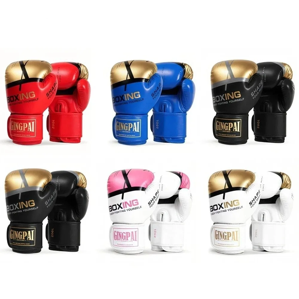 

Детские боксерские перчатки из дышащей искусственной кожи, вес 6 унций, тренировочные перчатки профессионального класса, утолщенная подкладка, свободный бой