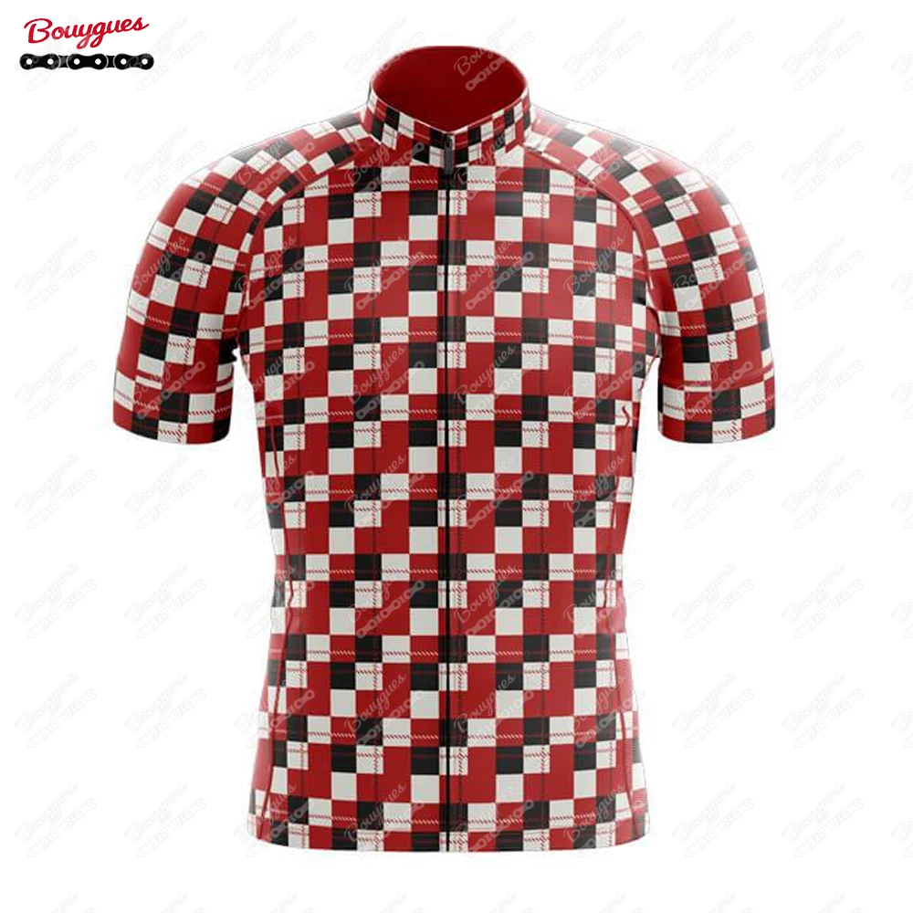 NEW 17 Plaid Cycling Jersey MTB Maillot Bike Shirt Downhill Jersey High Quality Pro Team Tricota Mountain Bicycle Clothing