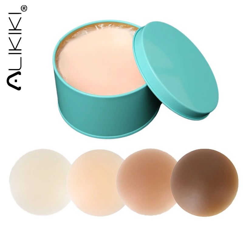 Ultra Thin Reusable Nipple Covers Stickers For Brown Skin Adhesive Silicone Breast Lift Pads Pasties Invisible Bra Boob Tape