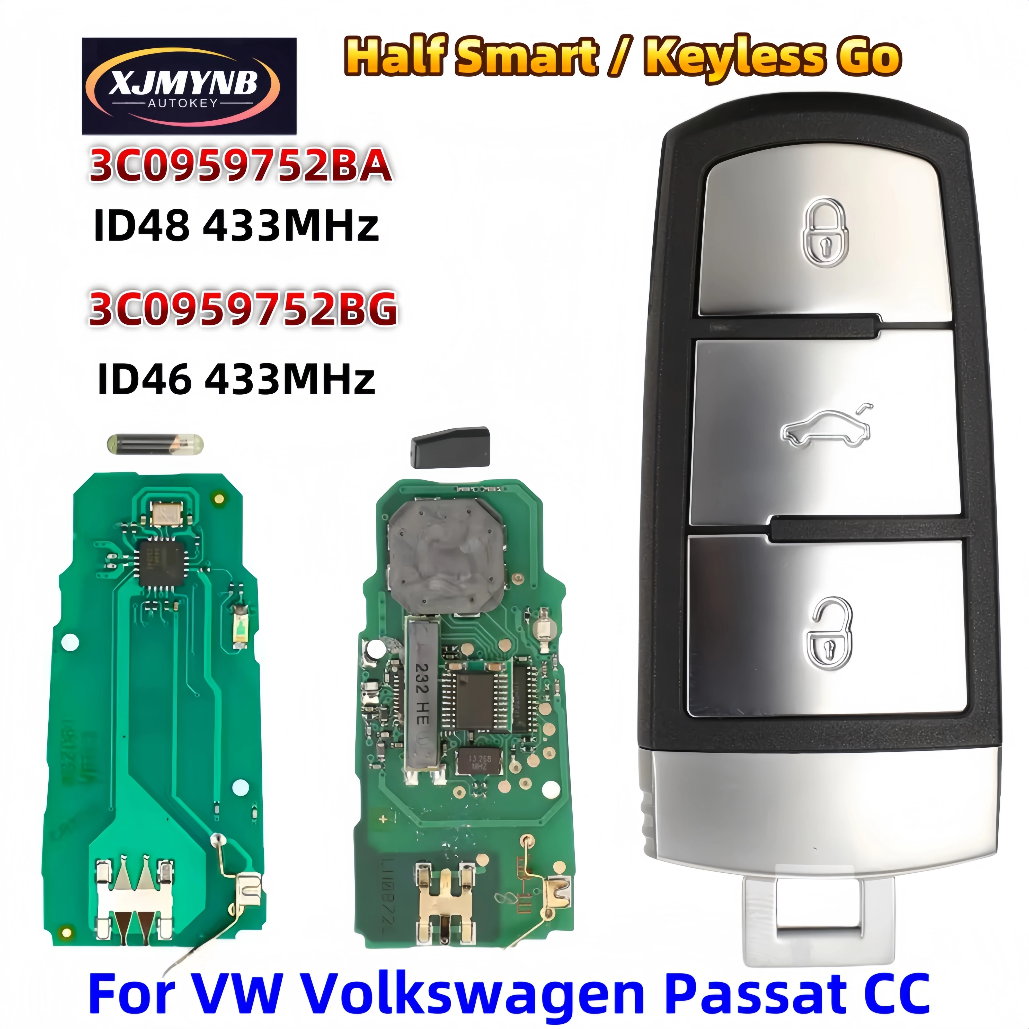 XJMYNB 3C0959752BA 433 МГц ID48/ID46