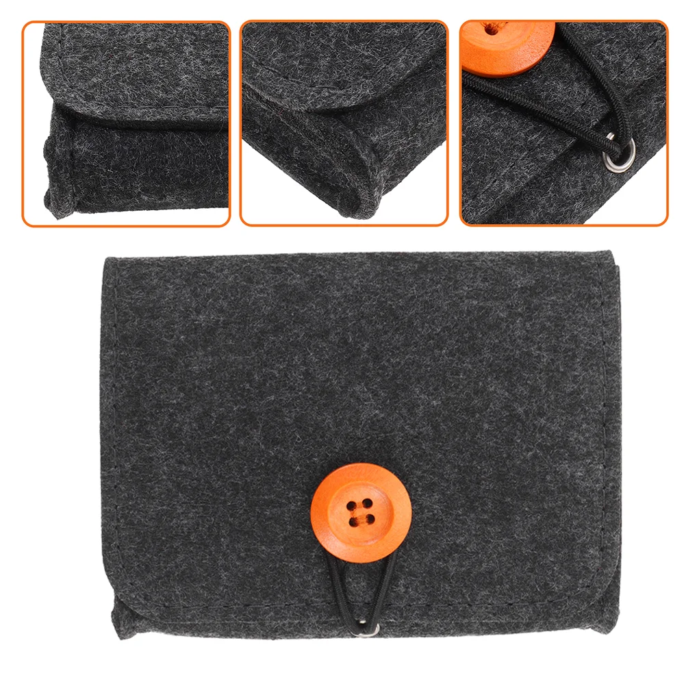 Mini Perfume Bottle Essential Oil Storage Bag Travel Purse Essentials Chemical Fiber Felt Organizer