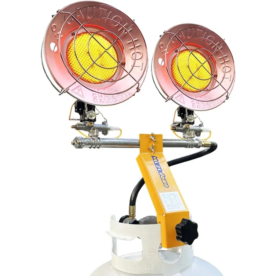 

Propane Tank Top Heater 30000 BTU Indoor/Outdoor With 3 Heating Levels Tip-Over Protection Portable LP Gas for Camping Tent Gar