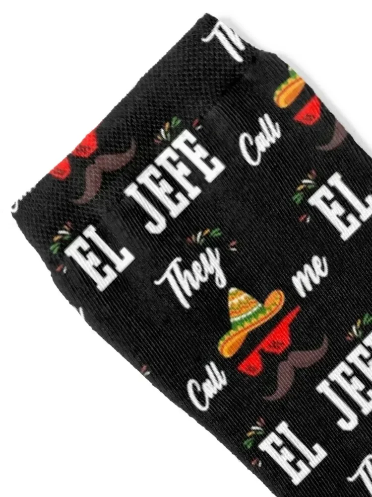 They Call Me El Jefe gift for your manager Boss, Mentor, Leader Socks japanese fashion floor Men's Socks Luxury Women's