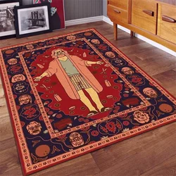 Lebowski Rug Dude Rug Famous Rug Mid Century Rug Popular Rug Salon Rug Decoration Custom Rug Floor Rug Area Rug Modern Rug