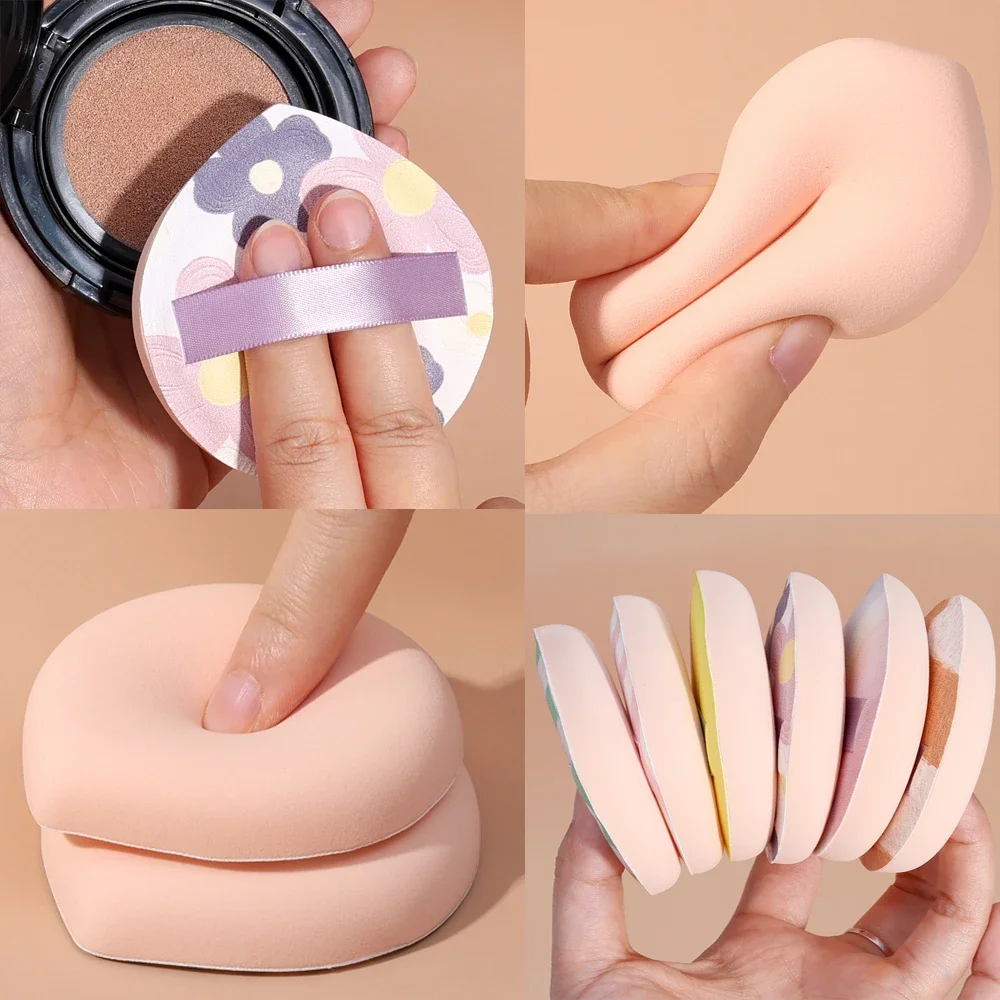 Soft Air Cushion Cosmetic Puff Concealer Brush Round Makeup Cotton Candy Sponge Wet Dry Use Makeup Puff Female Cosmetic Tools