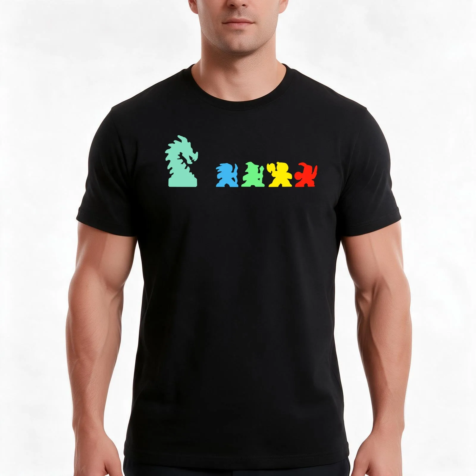 Clank Catacombs T-Shirt, Summer Casual Cotton Tee, Oversized Streetwear Tops, Vintage Graphic Print, Loose Fit Short Sleeve