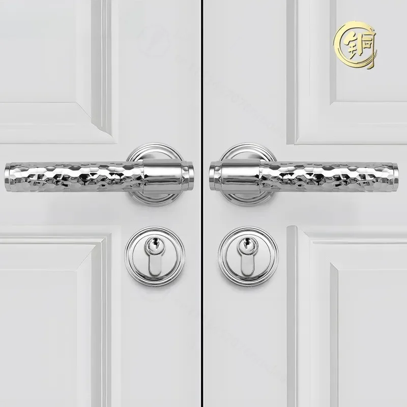 Light Luxury High End Indoor Double Opening Door Lock Universal Household Bedroom Office Living Room Solid Wood Door Lock