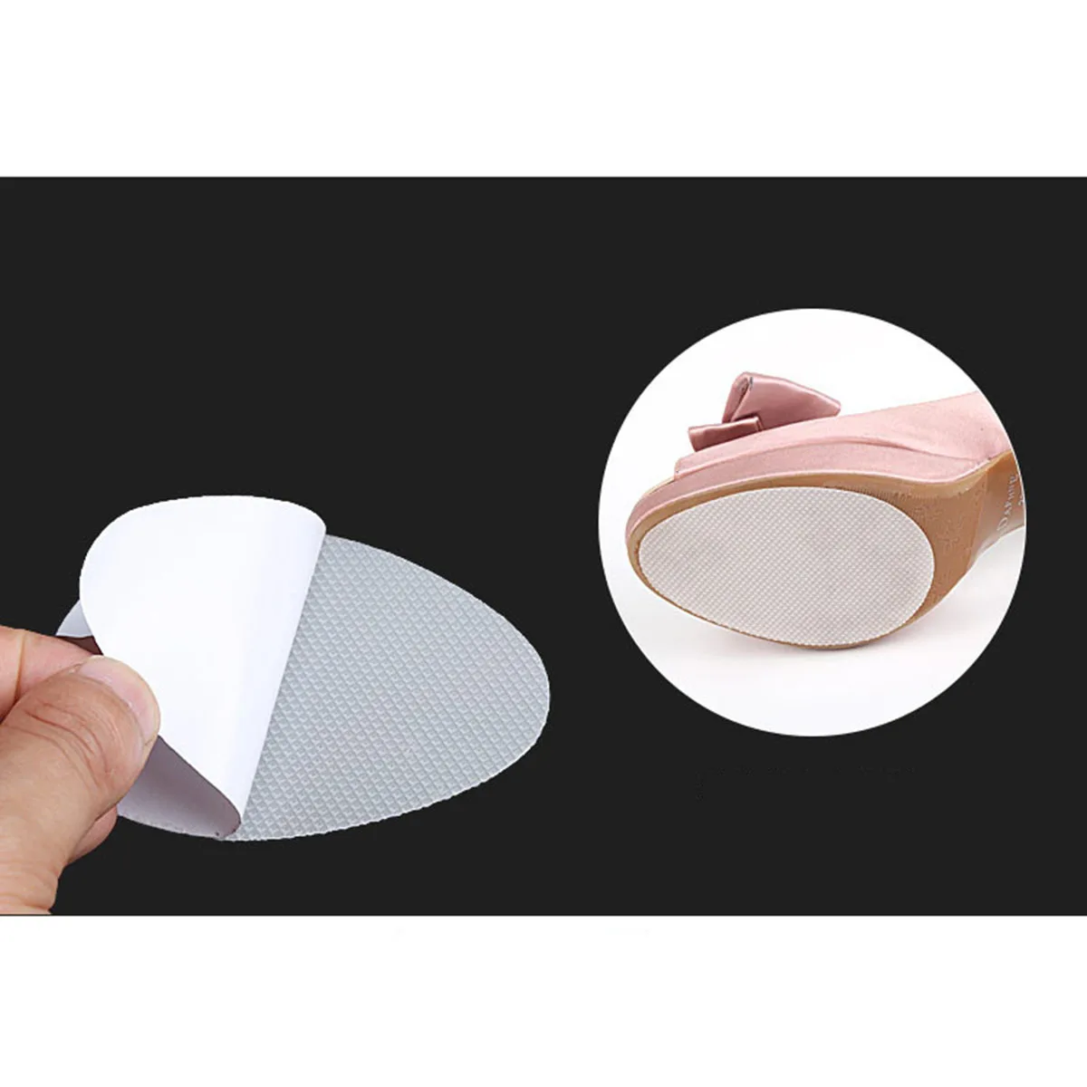 

1Pair Non-Slip Sole Protector Anti-Slip Shoe Pads for High Heels Booties Sandals Enhanced Traction on Icy Surfaces White
