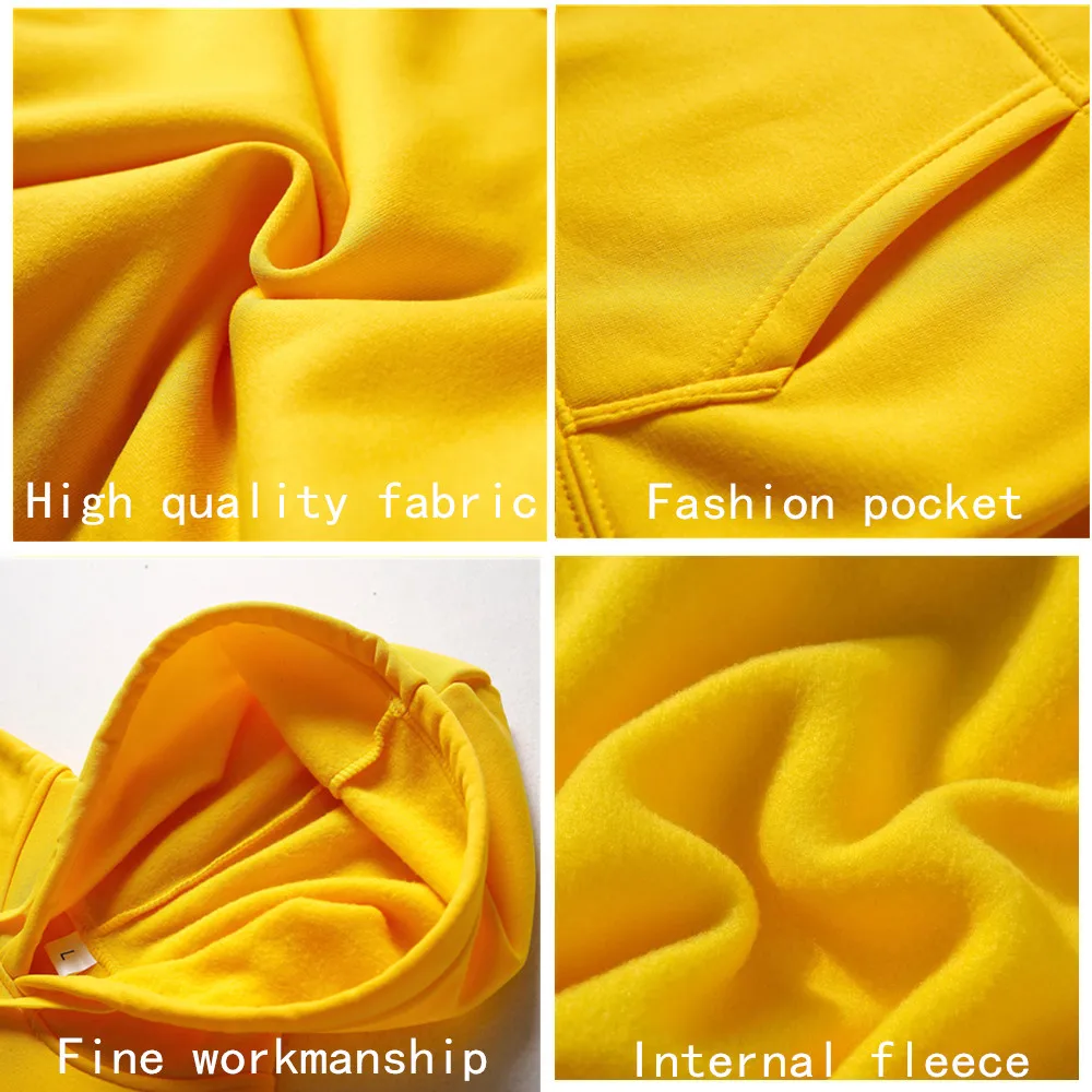 New Fashion Men's Women's Hoodies Spring Autumn Winter Casual Hoodies Sweatshirts Men Tops Solid Color Hoodie Sweatshirt Male - Image 5