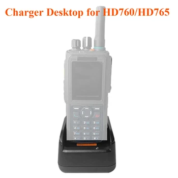 เครื่องชาร์จแบบตั้งโต๊ะดั้งเดิมใช้ได้กับ HD760วิทยุเครือข่าย anysecu zello 4G HD765อุปกรณ์เสริมโทรศัพท์มือถือ