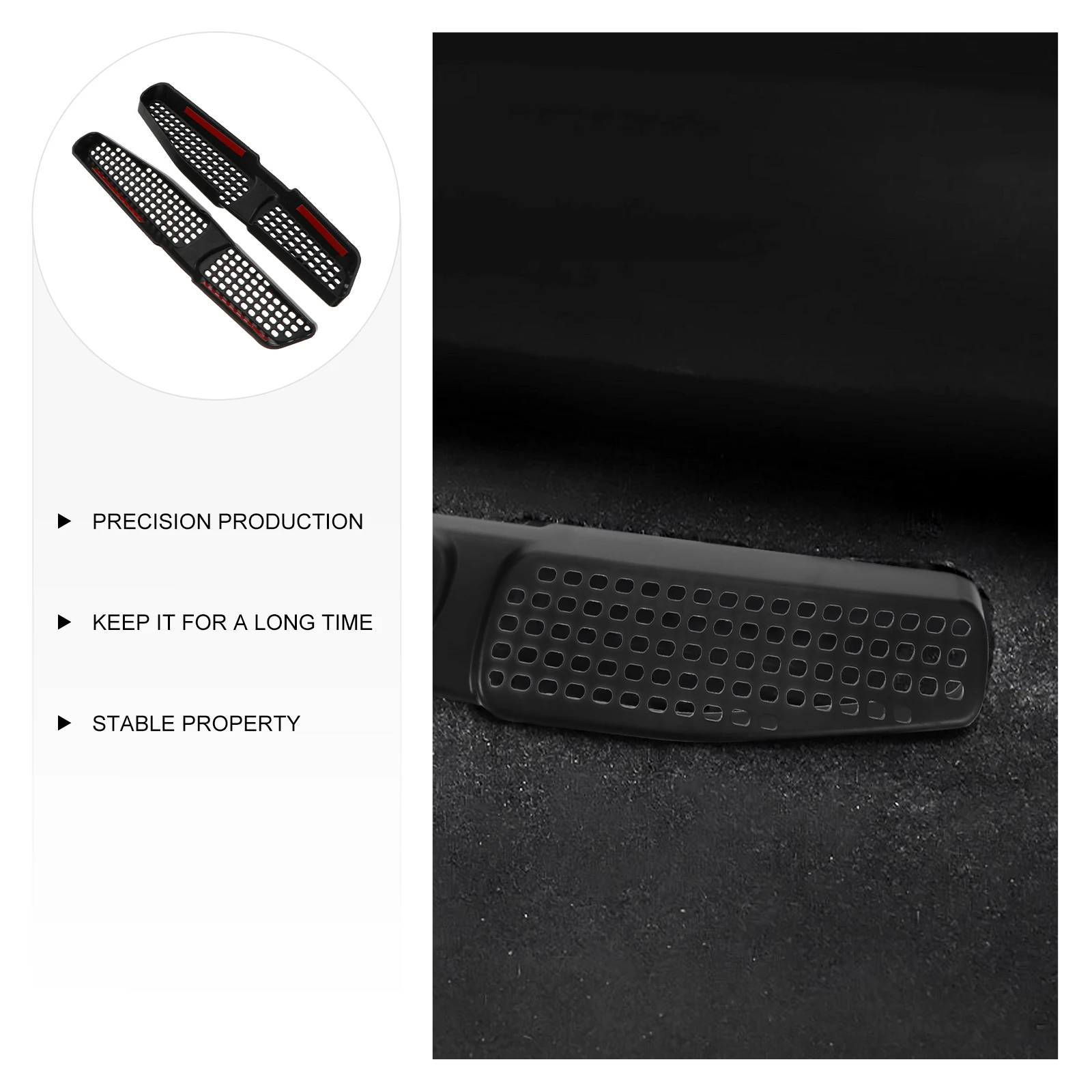 

1 Pair Car Seat Vent Shield Durable Air Conditioner Deflector Cover Auto Accessories Seat Vent Protection Shield Automobile