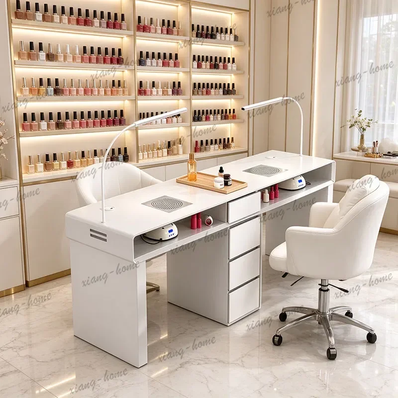 Factory Direct Rectangle Simple Manicure Table Rustic Traditional Chinese Unique Manicure Table Aesthetic Elegant Mesa De Manicu 2