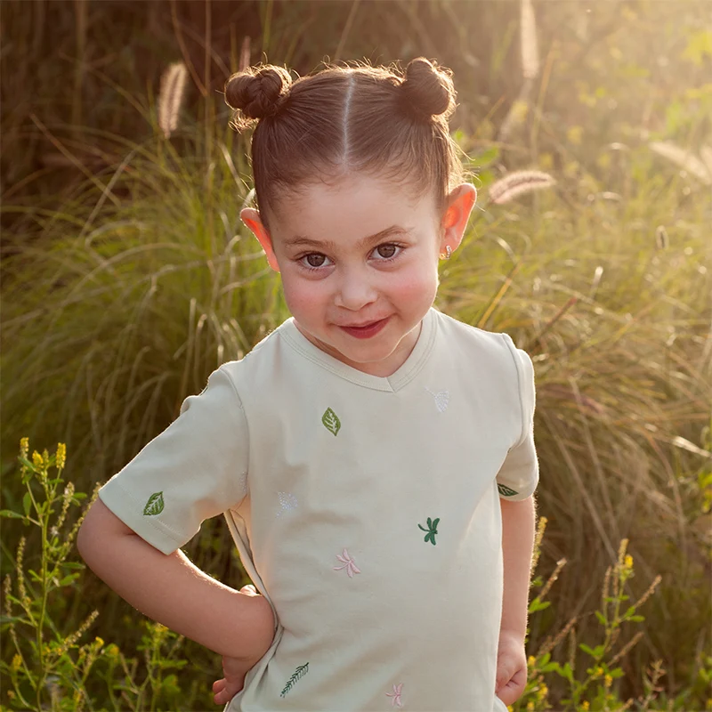 I-love-ali Conjunto infantil de camisa floral - imagen 2