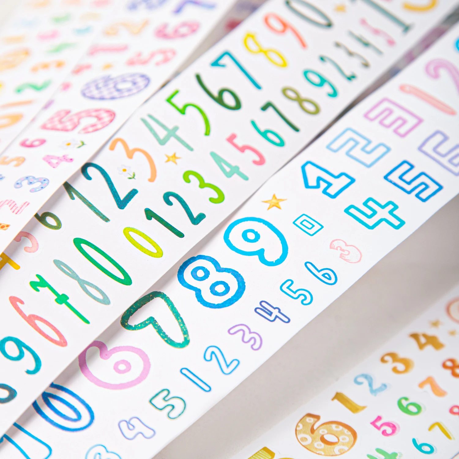Variety Numbers Series Colorful Figure Landscape PET Tape Creative DIY Journal Material Collage Scrapbooking Stationery