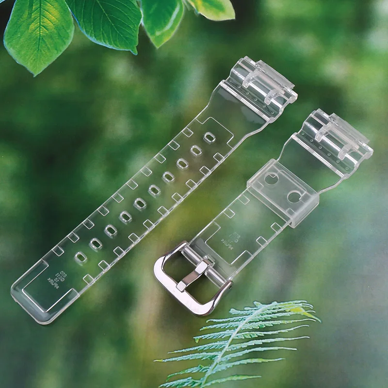 16 مللي متر الرجال الراتنج حزام ساعة اليد اكسسوارات متوافقة ل كاسيو GMA-S110 S120 S130 S140 حزام (استيك) ساعة المرأة المطاط الرياضة معصمه