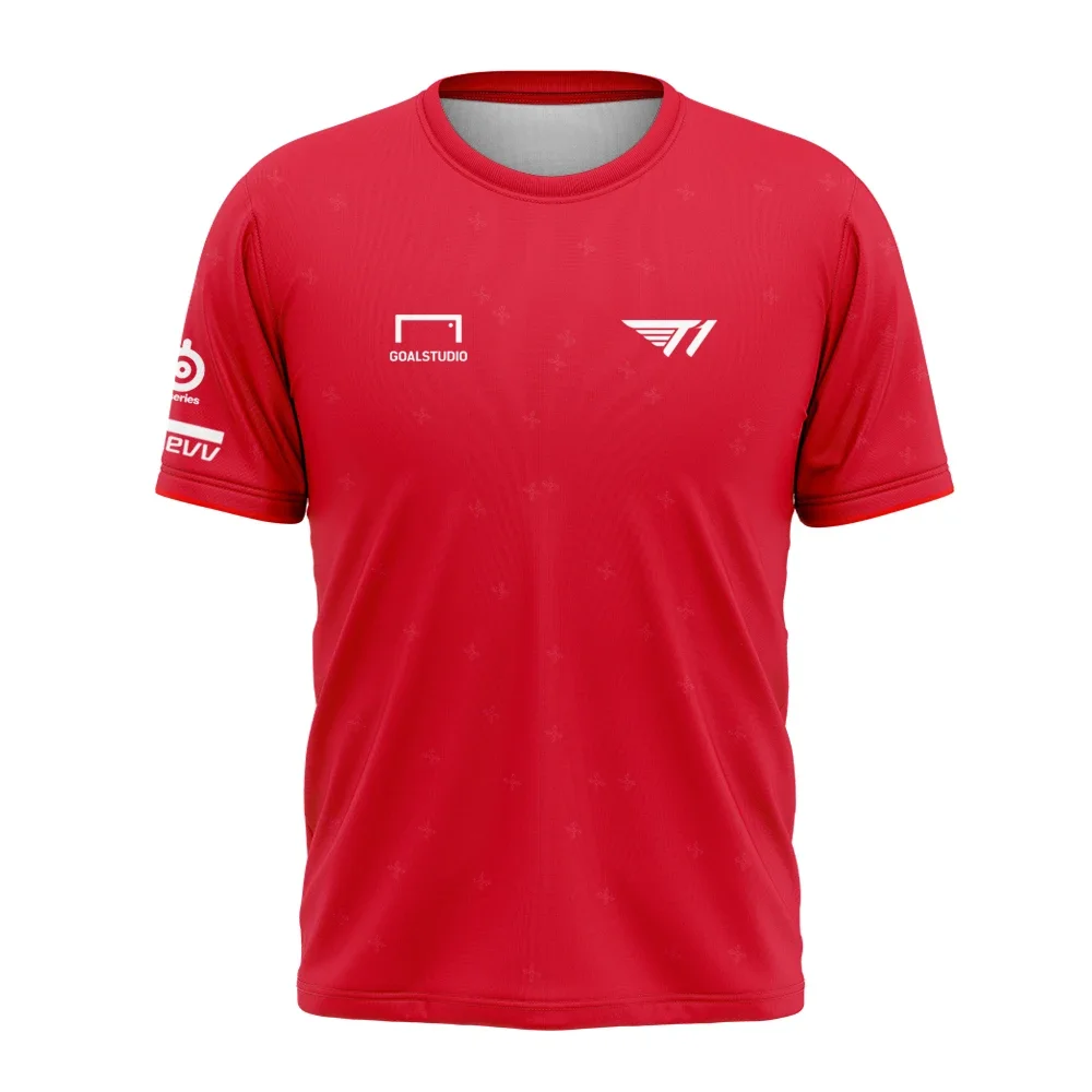 2025 League of Legends S14 Global Finals SKT T1 Team Uniform T-shirt Faker Same Style Clothes LOL Games Faker Jersey T-shirt