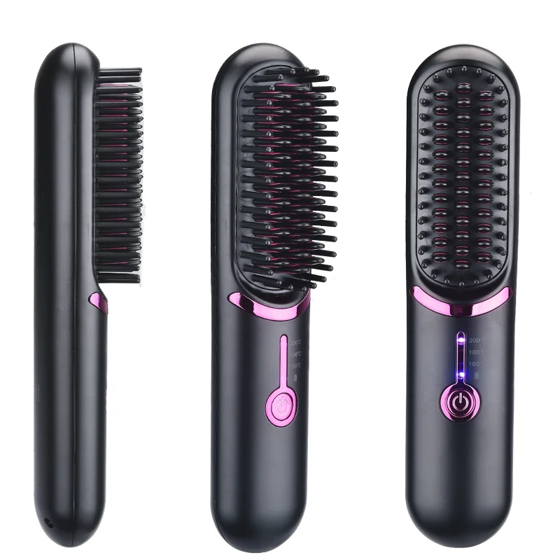 High Quality Portable Mini Electric Hair Comb Professional Multi-Function Straight Brush