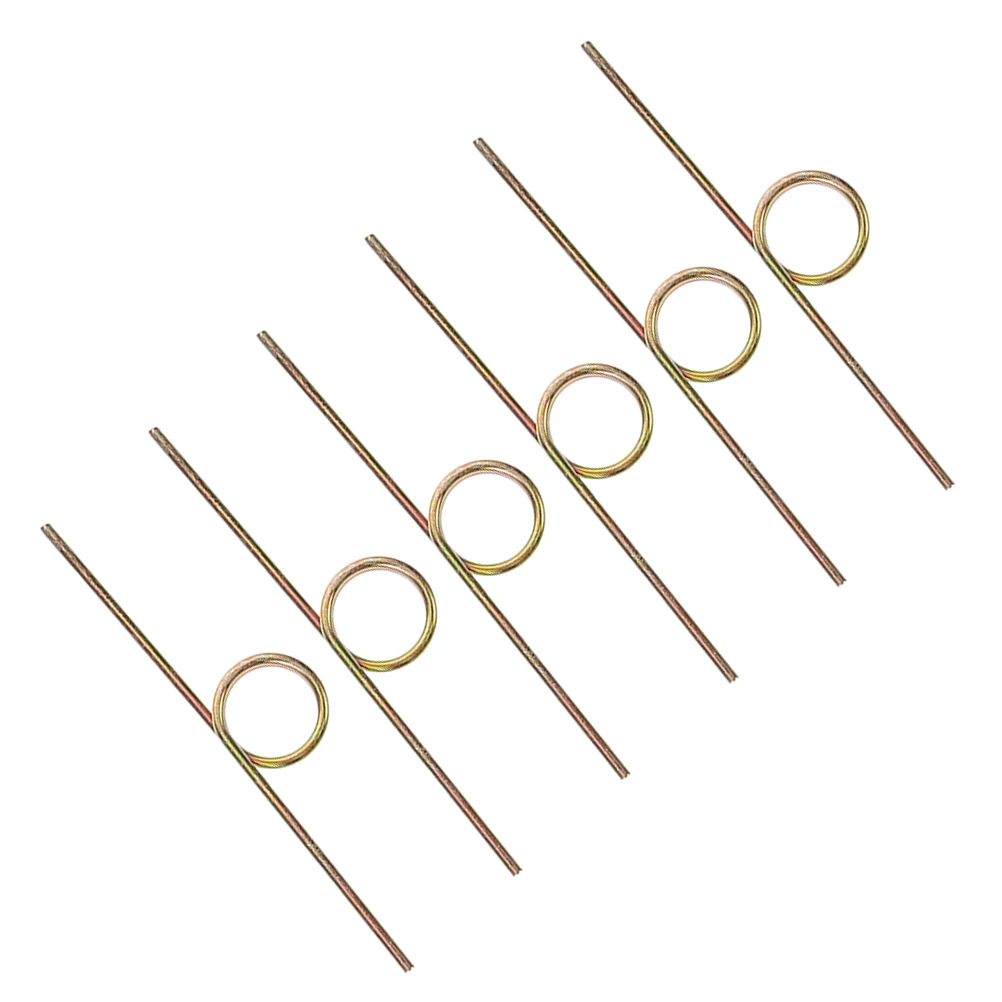 

6PCS Flip Lid Trash Can Spring Metal Heavy Duty Zinc Plating Garbage Bin Replacement Parts Rubbish Lid Smooth Operation