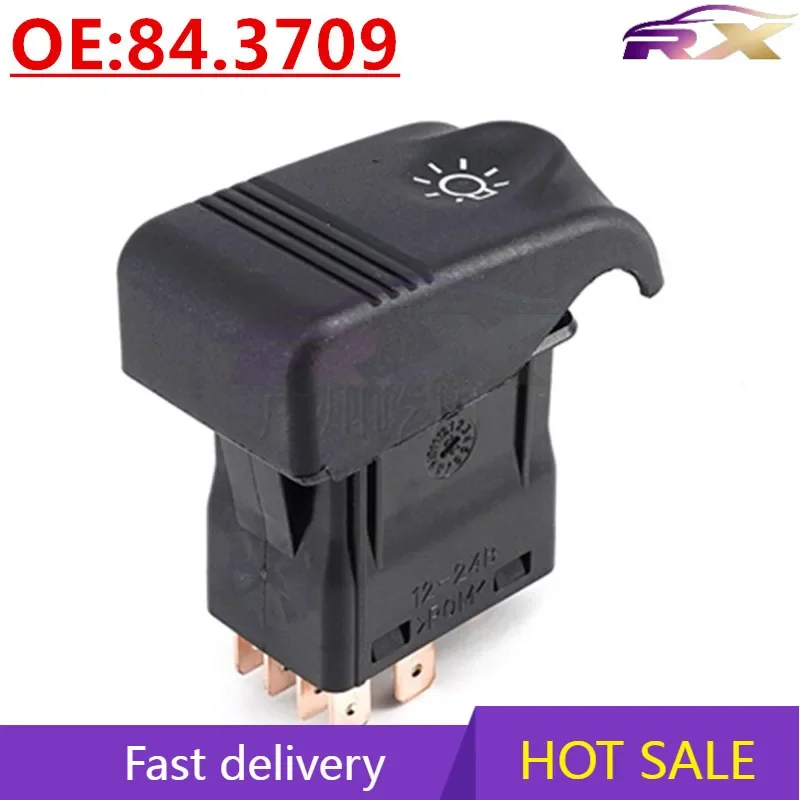 NEW:84.3709 Auto Accessories Headlight control switch Headlight fog light control switch For Lada