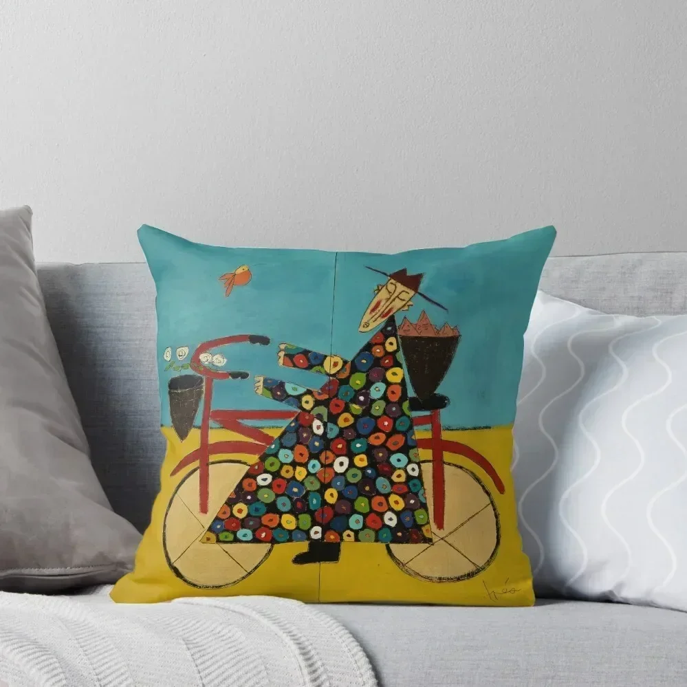 Boardwalk Bicycle Monk Throw Pillow luxury throw pillow covers christmas supplies Decorative pillowcase Couch Cushions pillow