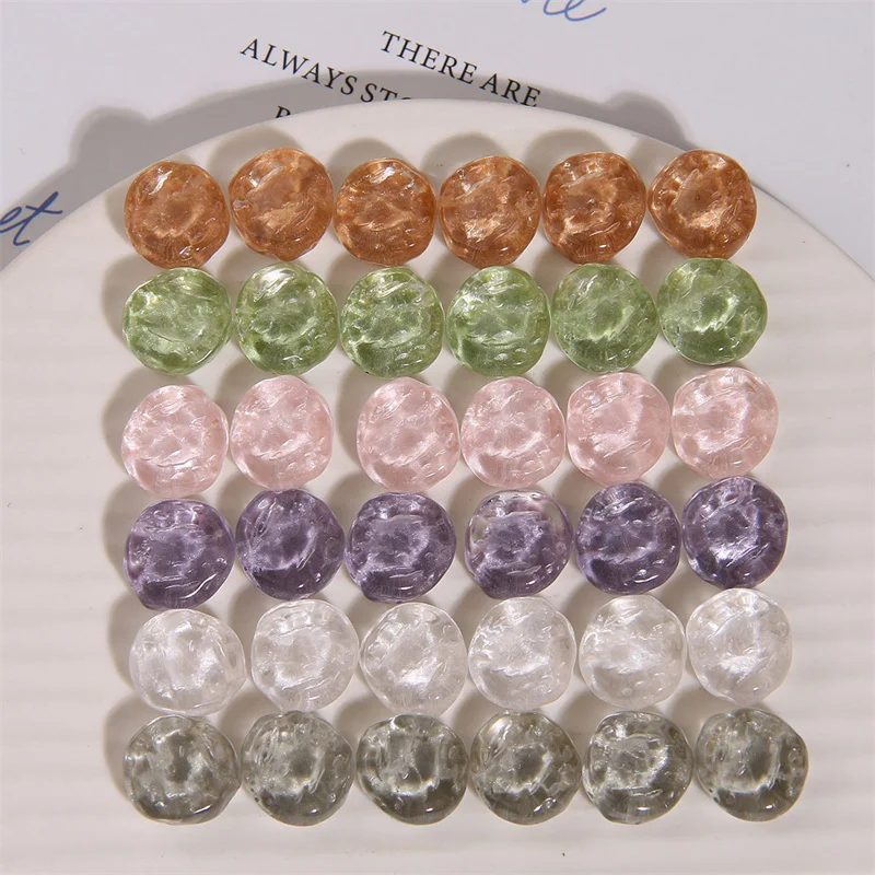 free shipping 100pcs/lot color print convex water ripple flatback cabochon beads charms diy jewelry earring/hair accessory